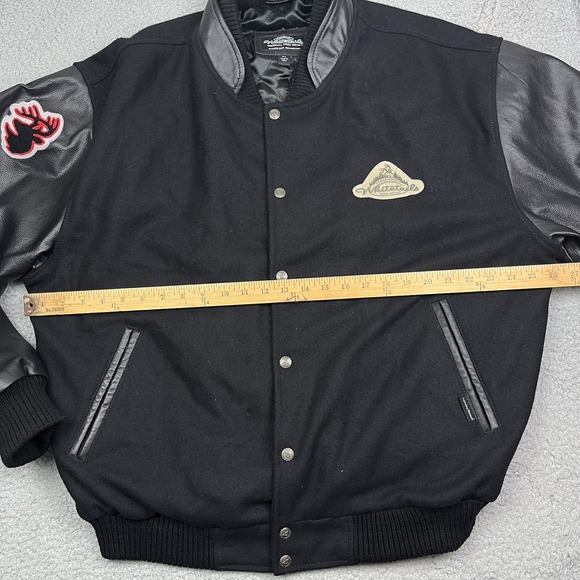 Vintage Legendary Whitetails Deer Gear Leather‎ Jacket Bomber Hunting Coat XL - Picture 9 of 10